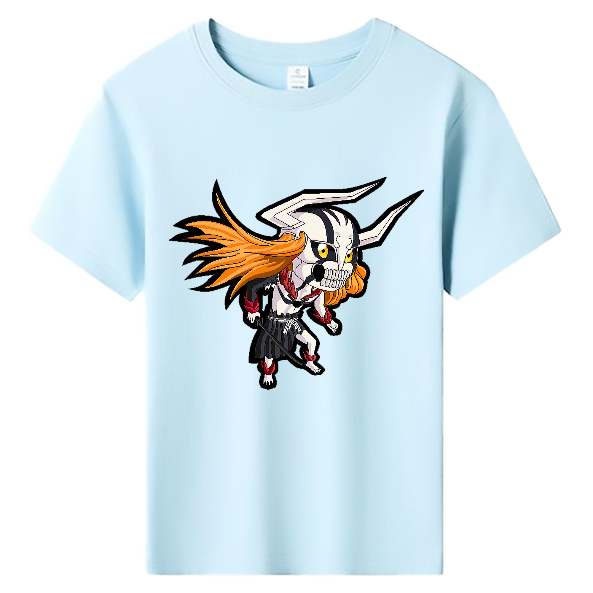 （画像用） ブリーチ 黒崎一護（くろさき いちご）BLEACH Kurosaki Ichigo 綿100％キッズTシャツ（フロントプリント）